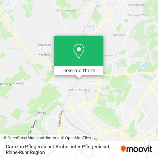 Corazon Pflegerdienst Ambulanter Pflegedienst map