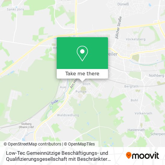 Low-Tec Gemeinnützige Beschäftigungs- und Qualifizierungsgesellschaft mit Beschränkter Haftung der map