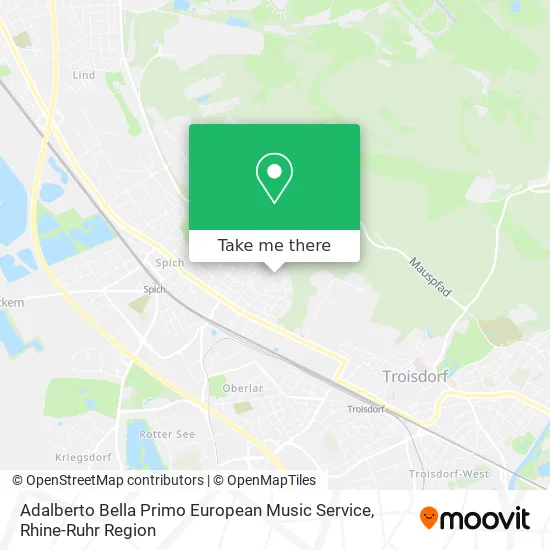 Карта Adalberto Bella Primo European Music Service