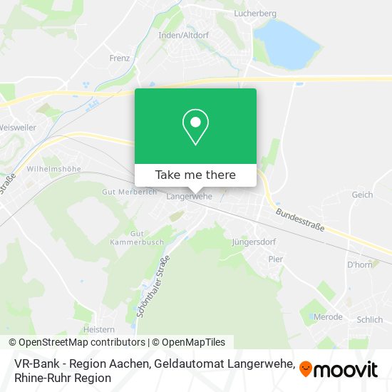 VR-Bank - Region Aachen, Geldautomat Langerwehe map