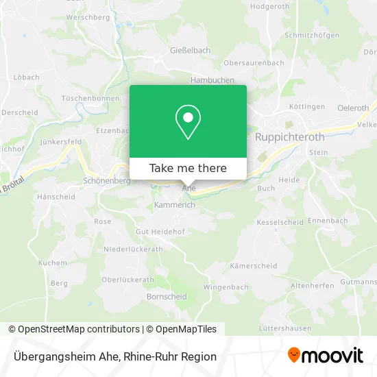 Карта Übergangsheim Ahe