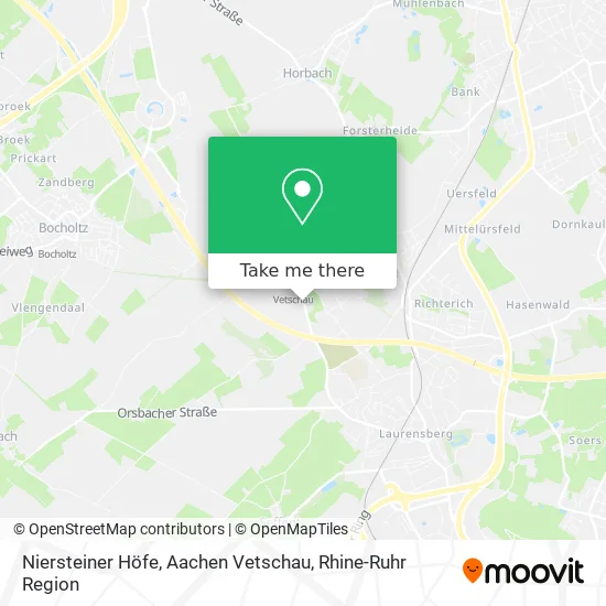 Карта Niersteiner Höfe, Aachen Vetschau