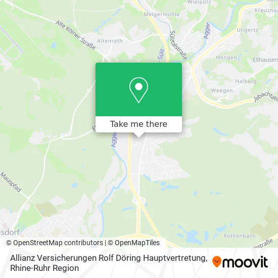Карта Allianz Versicherungen Rolf Döring Hauptvertretung