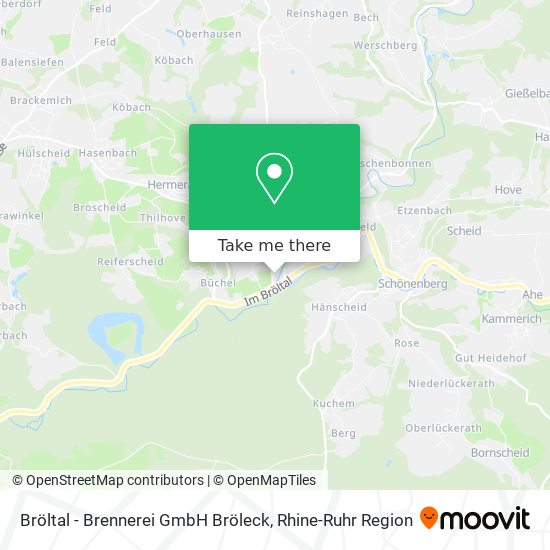 Bröltal - Brennerei GmbH Bröleck map