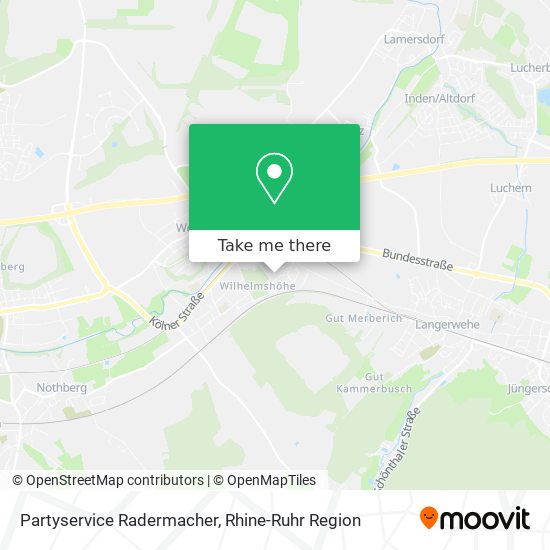 Карта Partyservice Radermacher