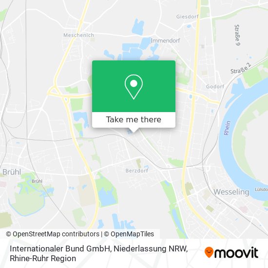 Internationaler Bund GmbH, Niederlassung NRW map