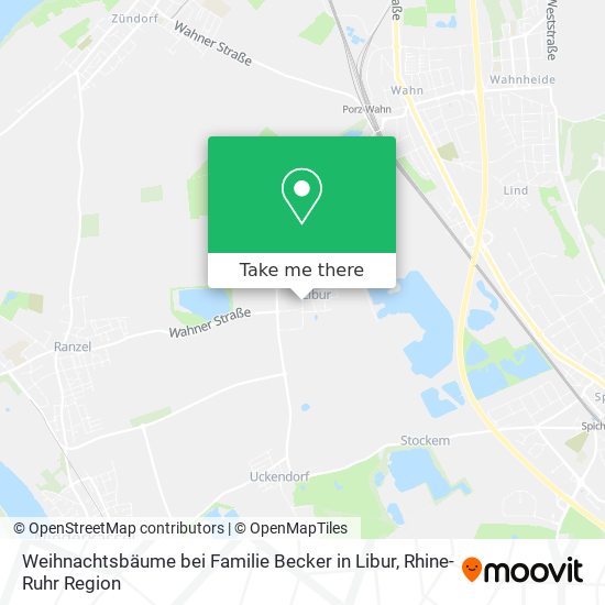Weihnachtsbäume bei Familie Becker in Libur map