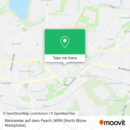 Карта Weisweiler auf dem Pesch