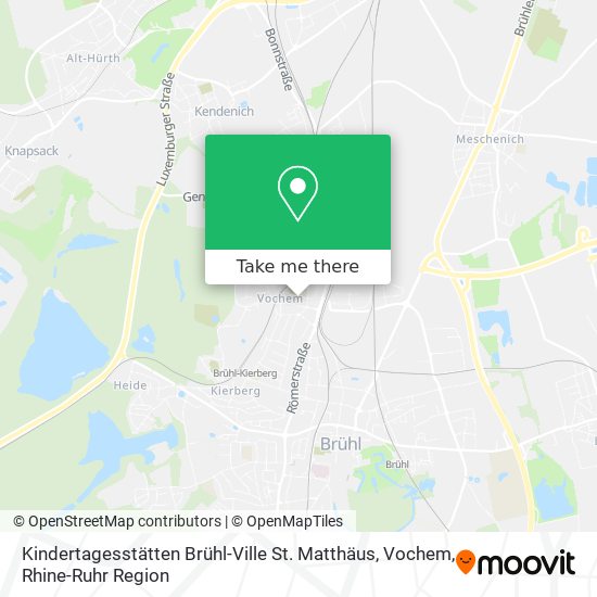 Kindertagesstätten Brühl-Ville St. Matthäus, Vochem map