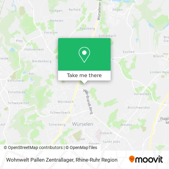 Карта Wohnwelt Pallen Zentrallager