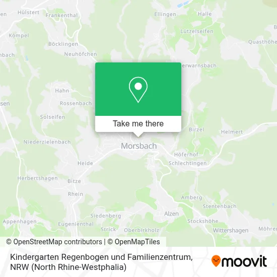 Kindergarten Regenbogen und Familienzentrum map