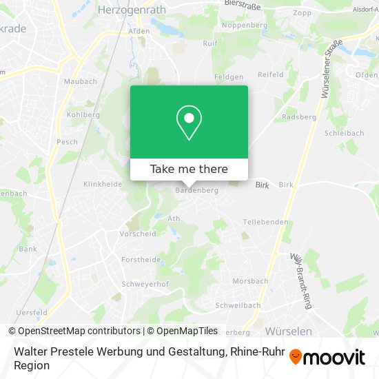 Walter Prestele Werbung und Gestaltung map