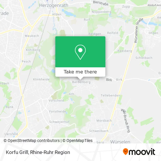 Карта Korfu Grill