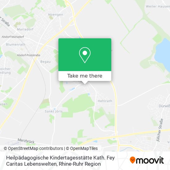 Heilpädagogische Kindertagesstätte Kath. Fey Caritas Lebenswelten map