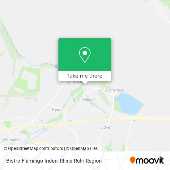 Bistro Flamingo Inden map