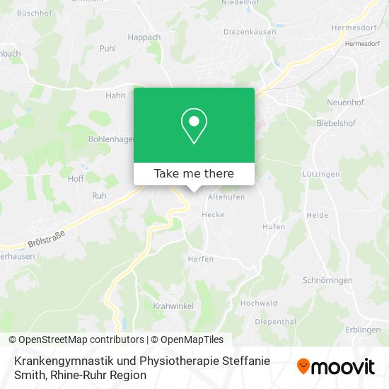 Krankengymnastik und Physiotherapie Steffanie Smith map