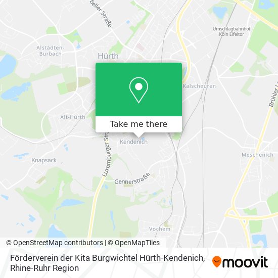 Förderverein der Kita Burgwichtel Hürth-Kendenich map