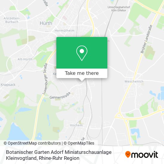 Botanischer Garten Adorf Miniaturschauanlage Kleinvogtland map