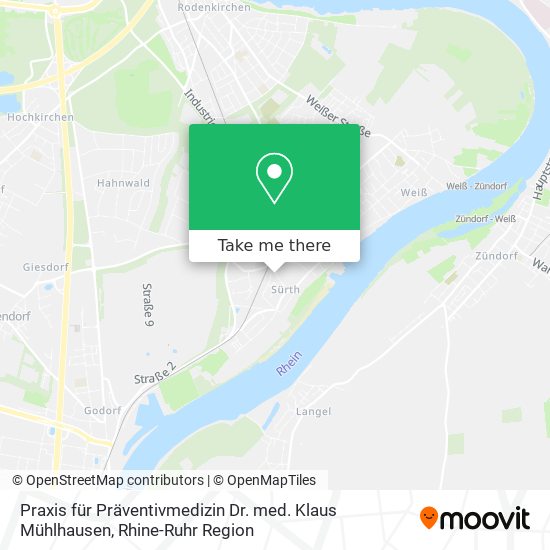 Praxis für Präventivmedizin Dr. med. Klaus Mühlhausen map