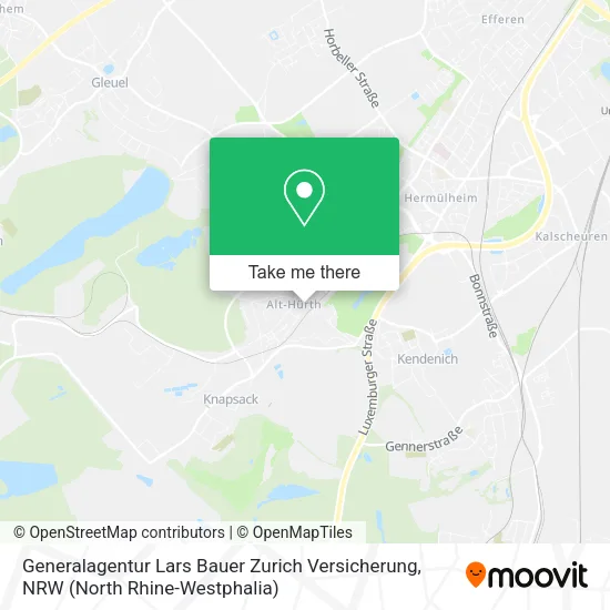 Карта Generalagentur Lars Bauer Zurich Versicherung
