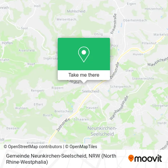 Карта Gemeinde Neunkirchen-Seelscheid