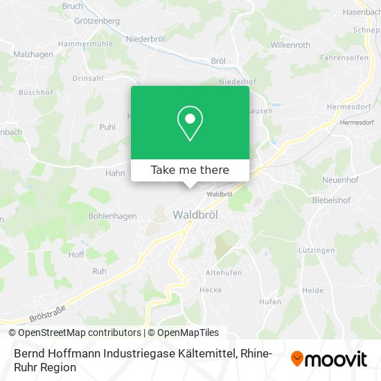 Bernd Hoffmann Industriegase Kältemittel map