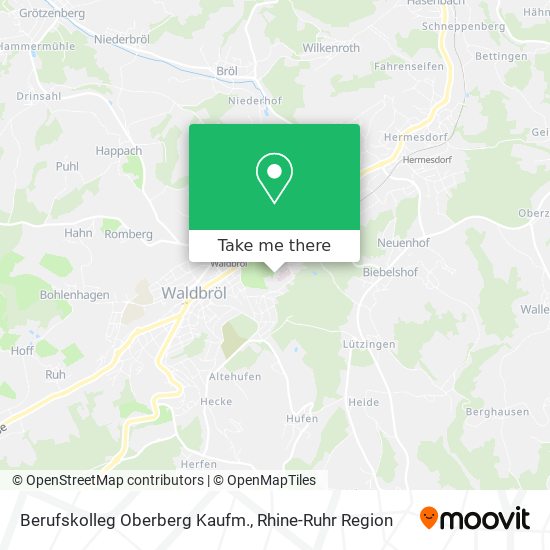 Berufskolleg Oberberg Kaufm. map