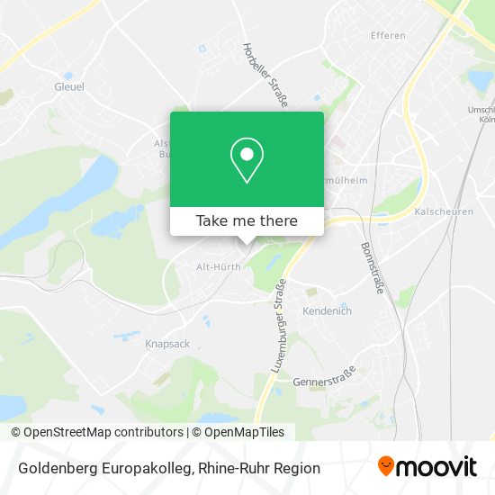 Goldenberg Europakolleg map