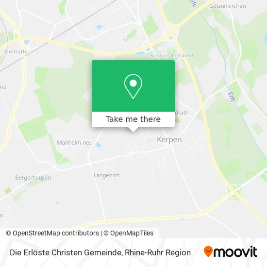 Карта Die Erlöste Christen Gemeinde