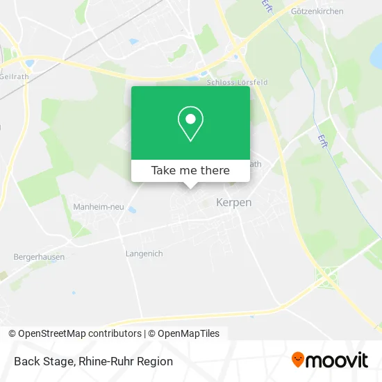 Карта Back Stage