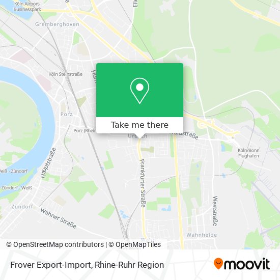 Frover Export-Import map