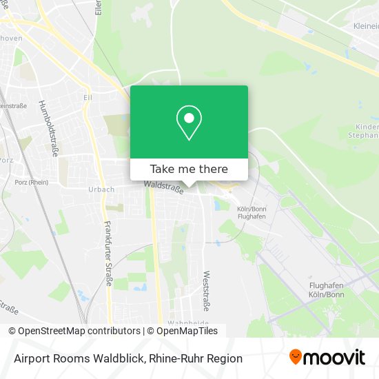 Airport Rooms Waldblick map