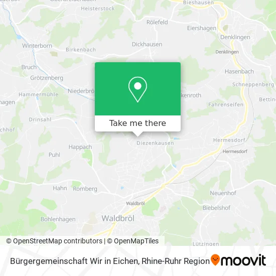 Карта Bürgergemeinschaft Wir in Eichen