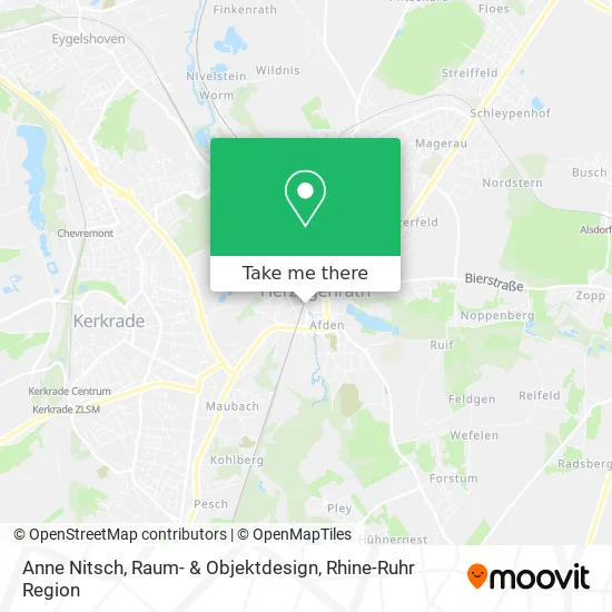 Карта Anne Nitsch, Raum- & Objektdesign