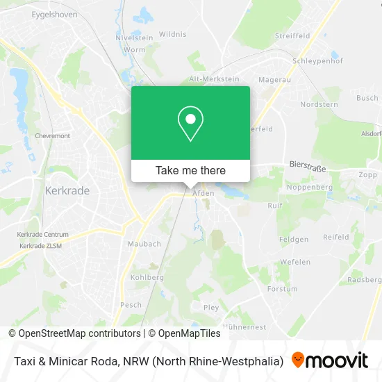 Карта Taxi & Minicar Roda