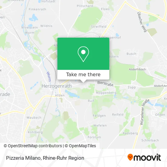 Карта Pizzeria Milano