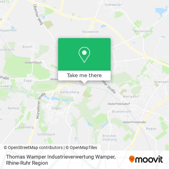 Thomas Wamper Industrieverwertung Wamper map