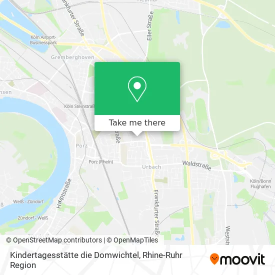 Карта Kindertagesstätte die Domwichtel