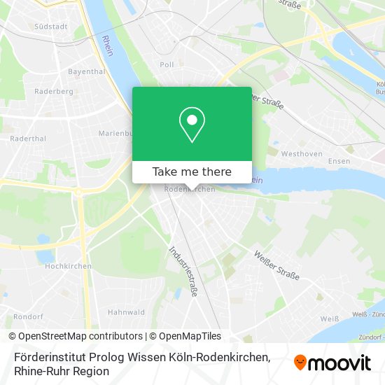 Карта Förderinstitut Prolog Wissen Köln-Rodenkirchen