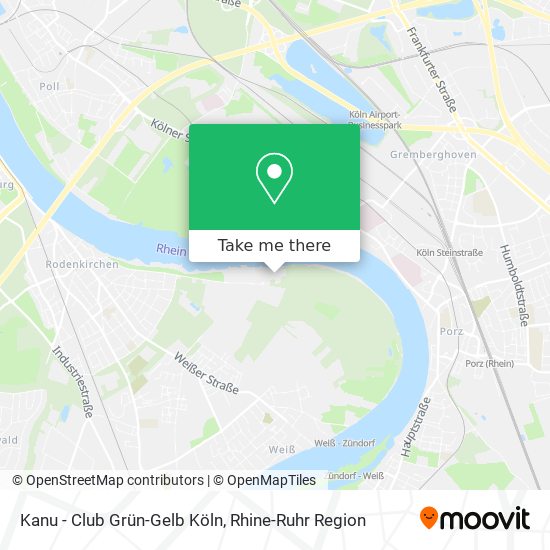 Kanu - Club Grün-Gelb Köln map