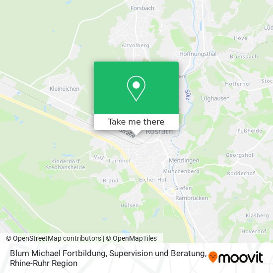 Blum Michael Fortbildung, Supervision und Beratung map