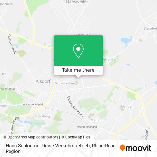 Карта Hans Schloemer Reise Verkehrsbetrieb