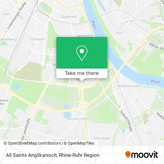 All Saints Anglikanisch map