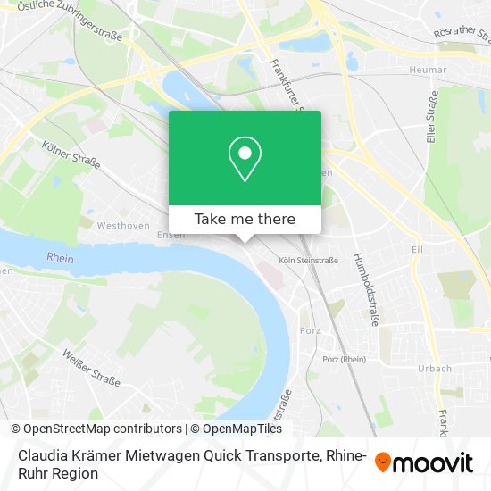 Claudia Krämer Mietwagen Quick Transporte map
