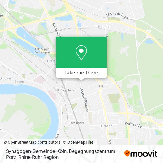 Карта Synagogen-Gemeinde-Köln, Begegnungszentrum Porz
