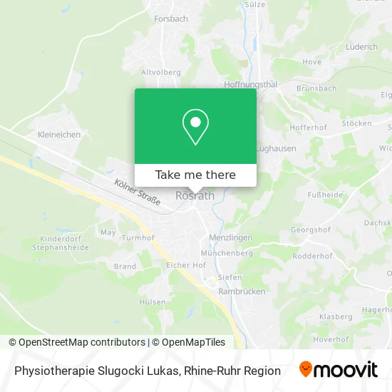 Карта Physiotherapie Slugocki Lukas