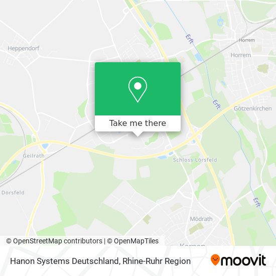 Hanon Systems Deutschland map