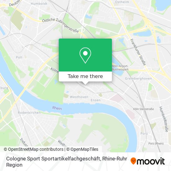 Cologne Sport Sportartikelfachgeschäft map