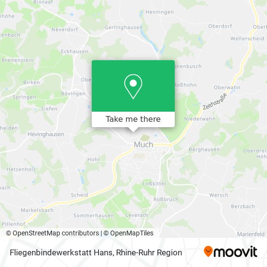 Fliegenbindewerkstatt Hans map