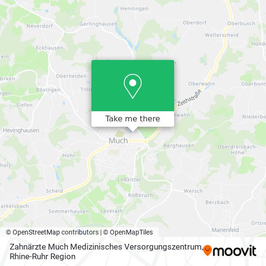 Zahnärzte Much Medizinisches Versorgungszentrum map